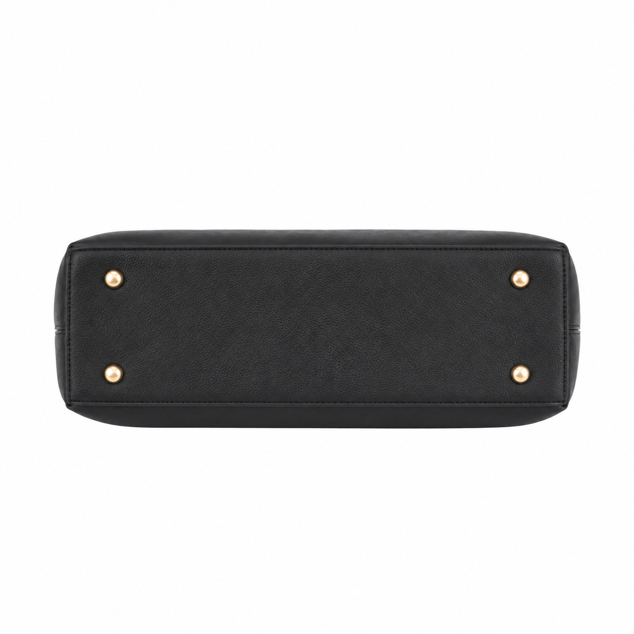 UrbanTote Black Structured Tote Handbag with Zip Closure