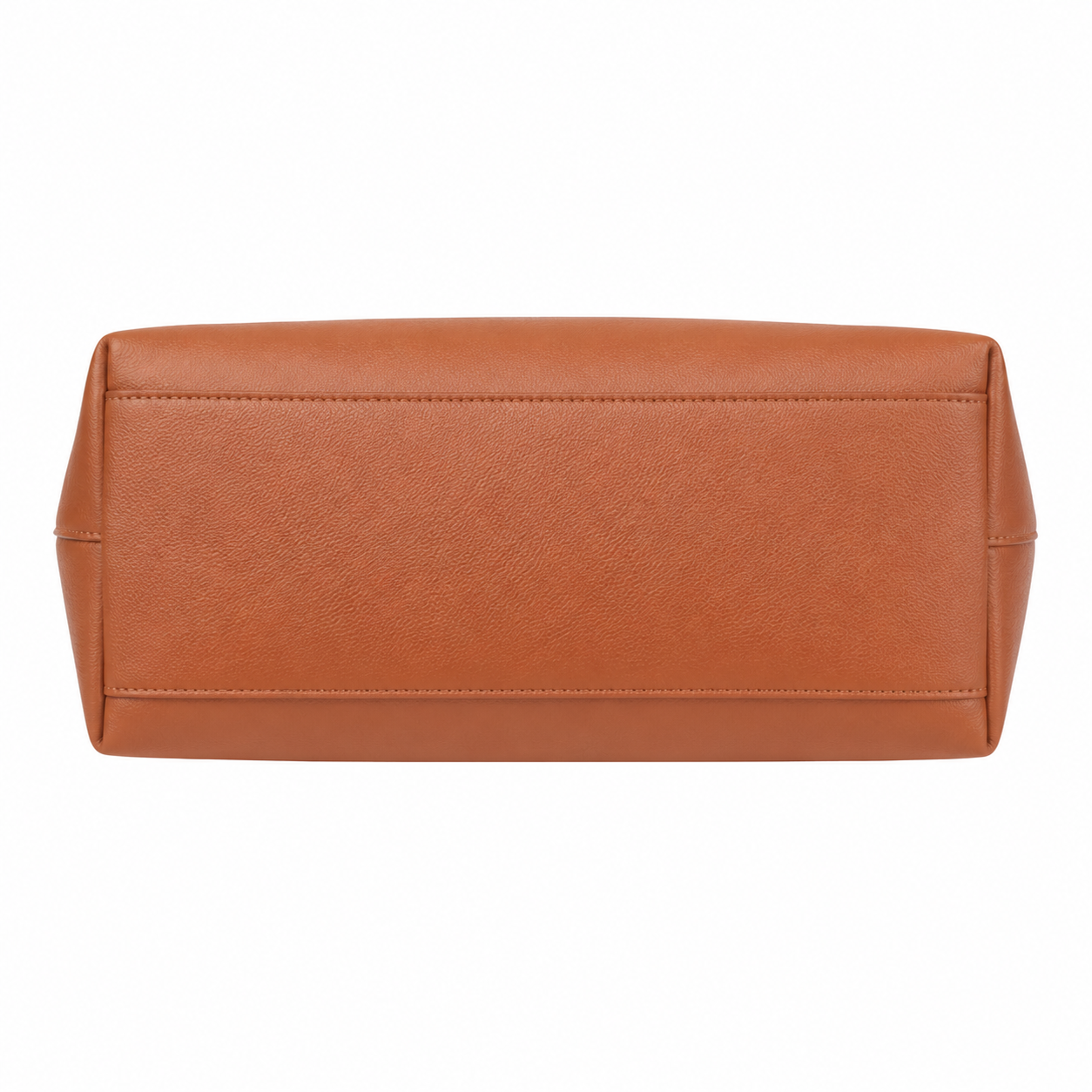 UrbanTote Tan Structured Tote Handbag with Dual Handles