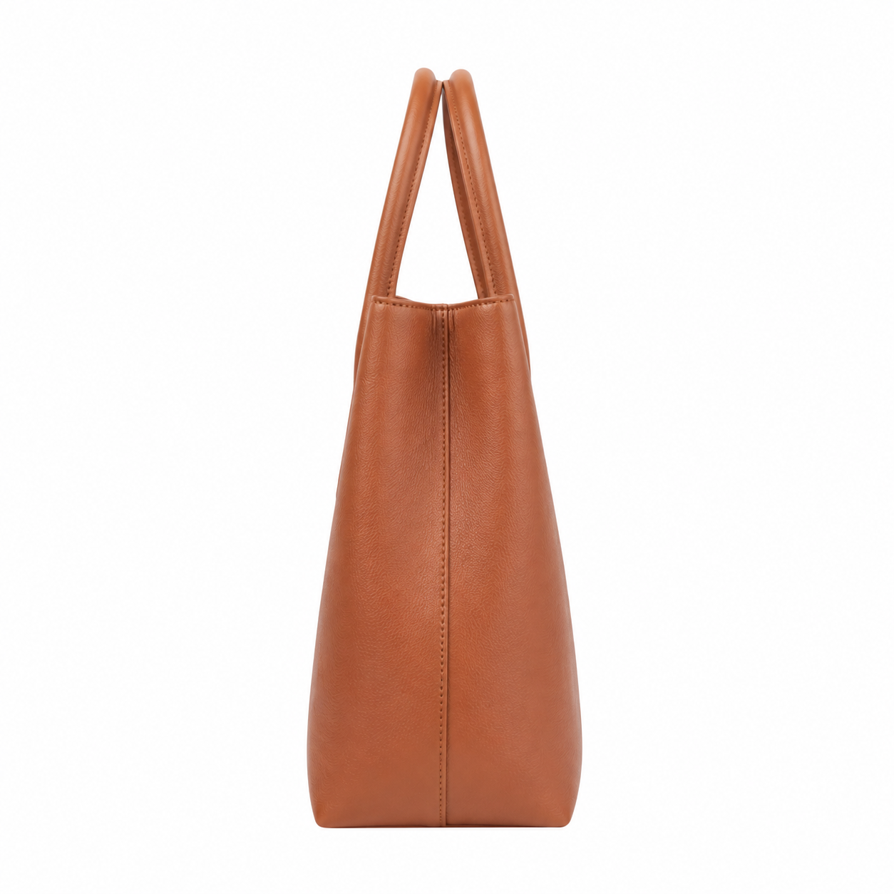 UrbanTote Tan Structured Tote Handbag with Dual Handles