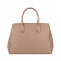 UrbanTote Taupe Structured Tote Handbag for Women